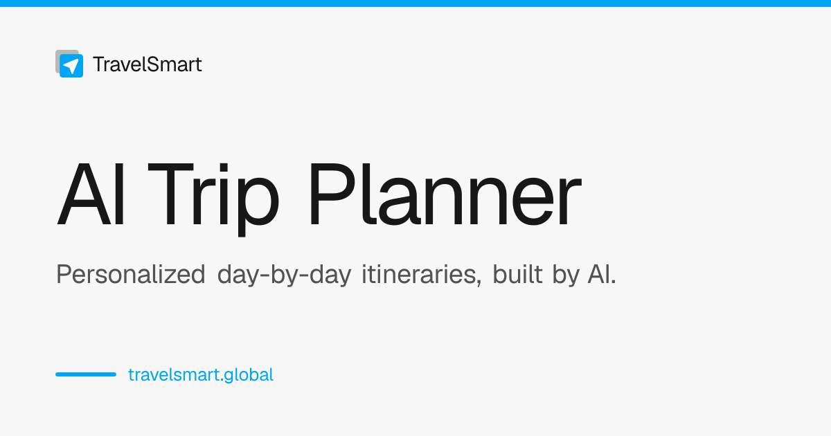 TravelSmart.global - Day-by-Day Itineraries with Live Pricing screenshot